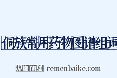 侗族常用药物图谱组词是什么意思的图片